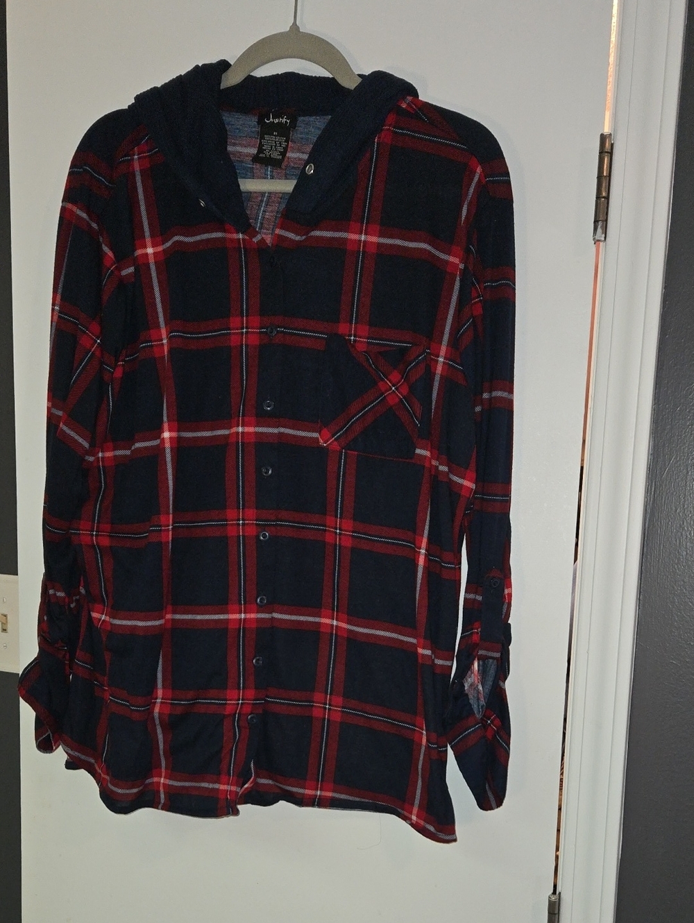 Long Sleeve Plaid Top